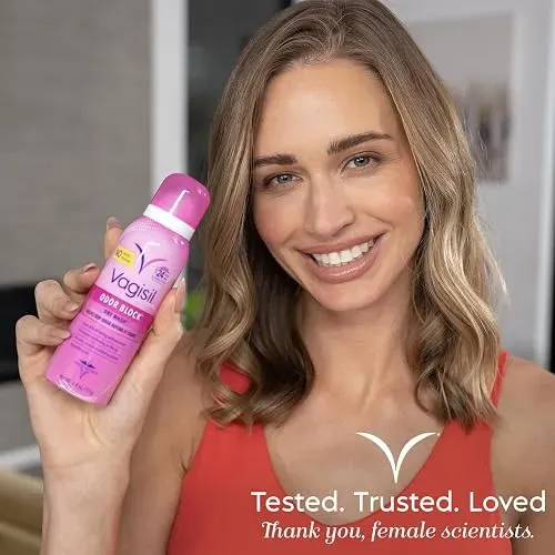 Vagisil Odor Block Spray Desodorante Íntimo 4 Piezas