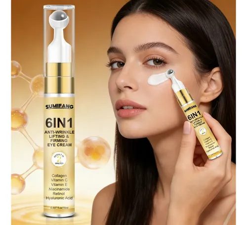 Crema Para Ojos 6 En 1 Sumfang Antiarrugas Y Firmeza 15ml