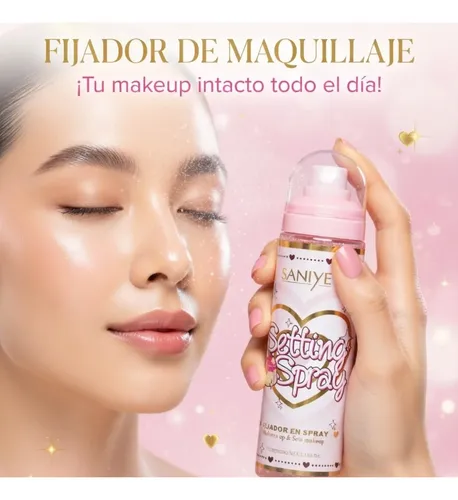 Fijador Maquillaje Hidratante Saniye Setting Spray Pudding
