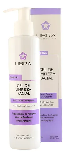 Gel Limpieza Facial Libra Sebo Control Piel Grasa-acné 200ml