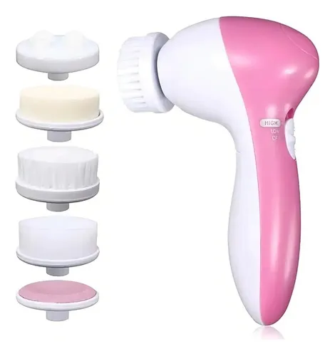 Cepillo Limpiador Facial Masajeador Exfoliante 5 En 1