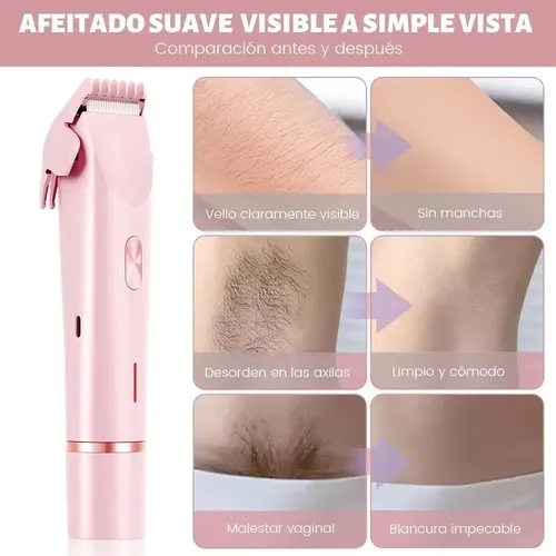 Depiladora Eléctrica Recargable 2 En 1 Para Mujeres Y Bikini