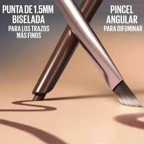 Delineador Ojos Maybelline Retráctil Sculpting Stix 2 En 1 Tono Black Blur