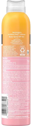 Protector Solar En Spray Corporal Neutrogena Spf 60+ 2 X 5