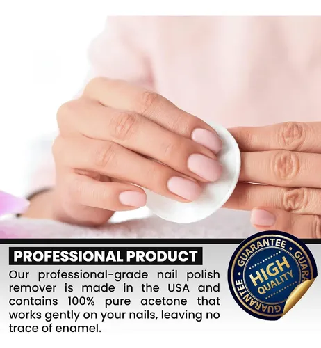 Removedor De Uñas Mia Secret 100% Acetona 4 Oz