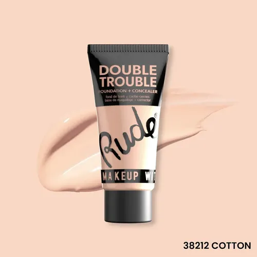 Base De Maquillaje Alta Cobertura Rude Cosmetics Tono Cotton 02