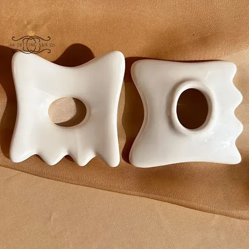 Placa De Gua Sha De Cerámica Para Masaje Facial Antiarrugas