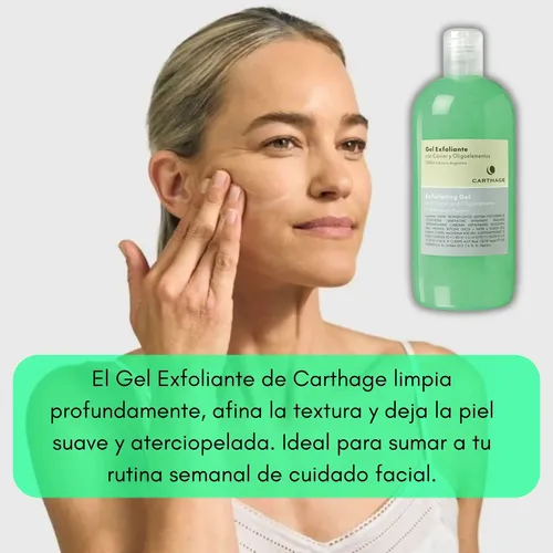 Gel Exfoliante Carthage Facial Renovador Limpieza Caviar 500