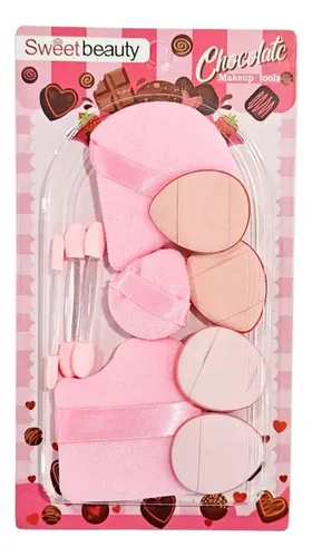 Set De Mini Esponjitas Y Aplicadores De Maquillaje Make Up