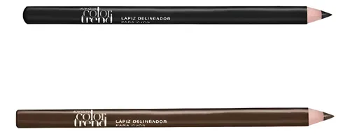 Delineador Ojos Negro Marron Setx2 Avon Color Trend