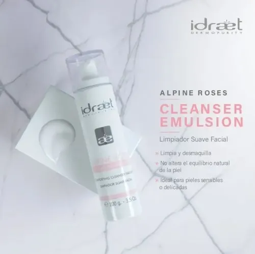 Alpine Roses Cleanser Emulsion Limpieza Suave Facial Idraet