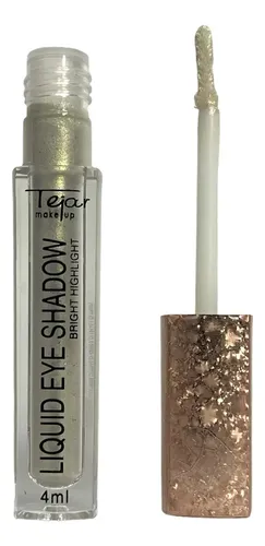 Sombra Líquida Tejar Make Up x3 Blanco Acabado Brillante Waterproof