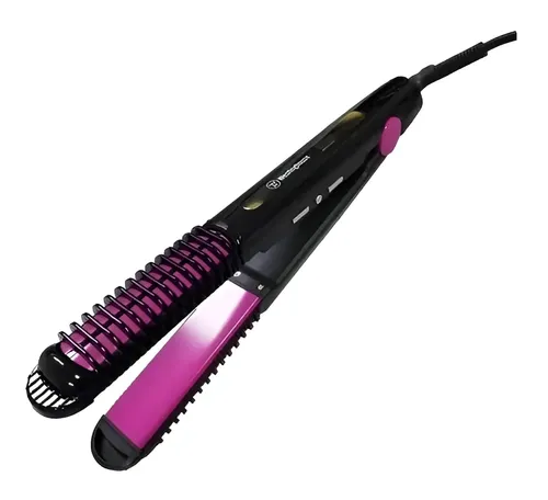 Planchita De Pelo Westinghouse + Rizador Plancha 2en1