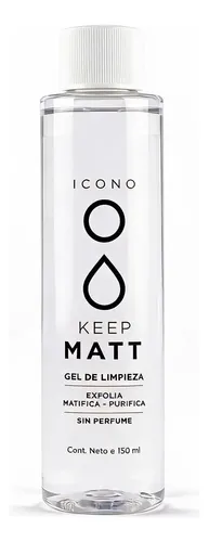 Gel Limpiador Facial Icono Keep Matt 150 Ml Exfoliante