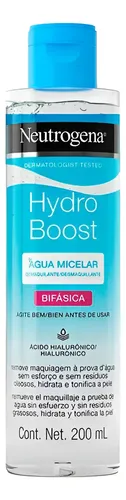 Agua Micelar Neutrogena Hydro Boost Bifásica X 200 Ml