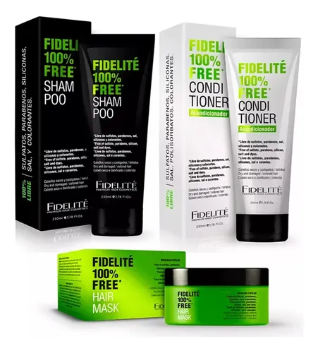 Fidelite Shampoo Y Acond 230 + Mascara 250 Free Sin Parabeno