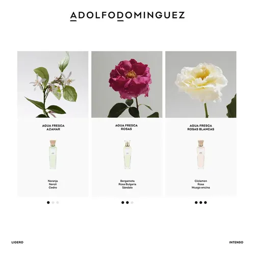 Perfume Adolfo Dominguez Agua Fresca Rosas Blancas 120 Ml