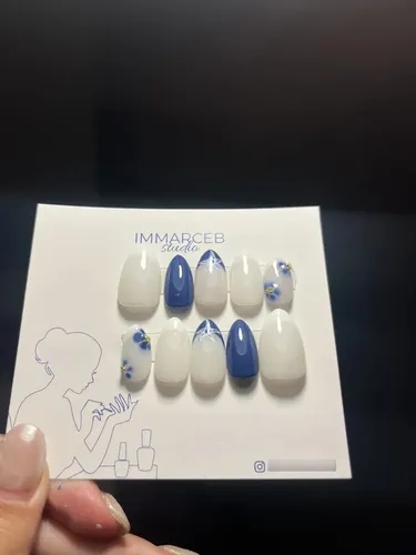 Uñas Postizas Tips Almendra Medio