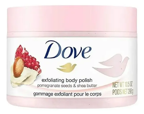 2 Pza Exfoliante Corporal Dove Body Polish Pomegranate Seeds Fragancia Neutro