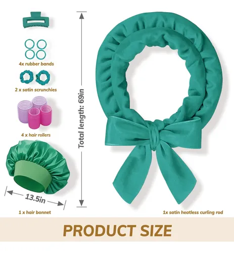 Rollo De Pelo Petalpursuit 178 Cm Azul-verde Con Capó