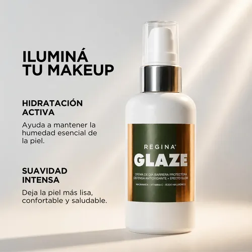 Crema De Día Glaze Barrera Protectora Y Glow Regina 80g