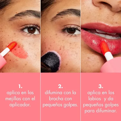 Elf | Sheer For It Blush Tint | Tinta De Mejillas Y Labios Tono Del Maquillaje Left On Red