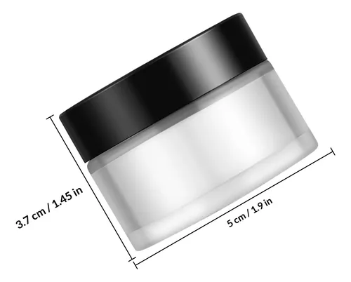 4 Envases Pequeños Con Tapa Para Exfoliante Corporal