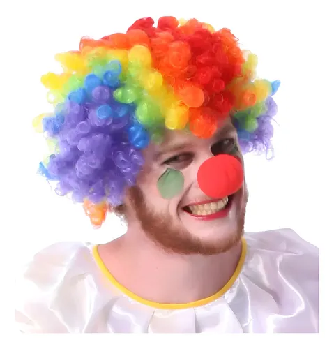 1 Peluca Payaso Multicolor Cotillon Oferta!!! Pelo