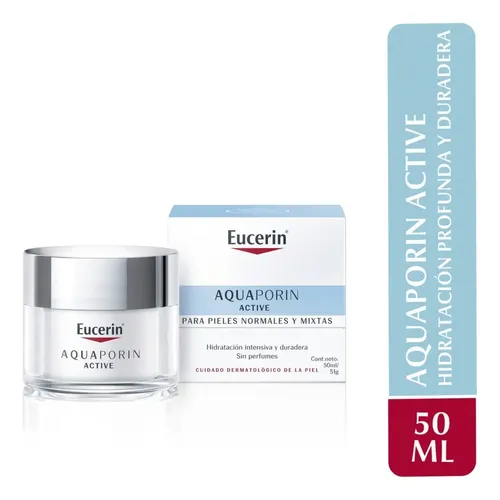 Crema Hidratante Eucerin Aquaporin Active para piel mixta/normal de 50mL