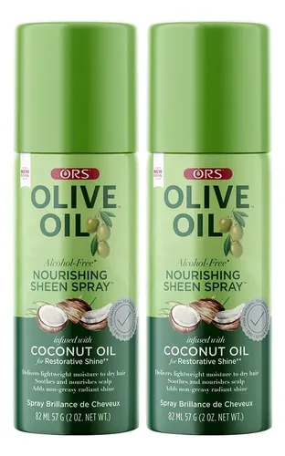 Spray De Brillo Y Nutrición Ors Con Aceite De Coco, 2 Oz