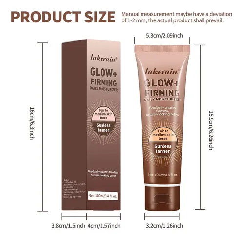 Loción Autobronceadora De 100 Ml, Crema Corporal Bronceadora