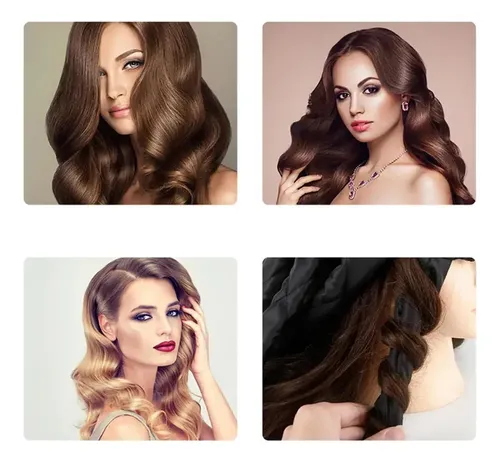 Rulos De Cabello Sin Calor Octopus Diadema Rosa