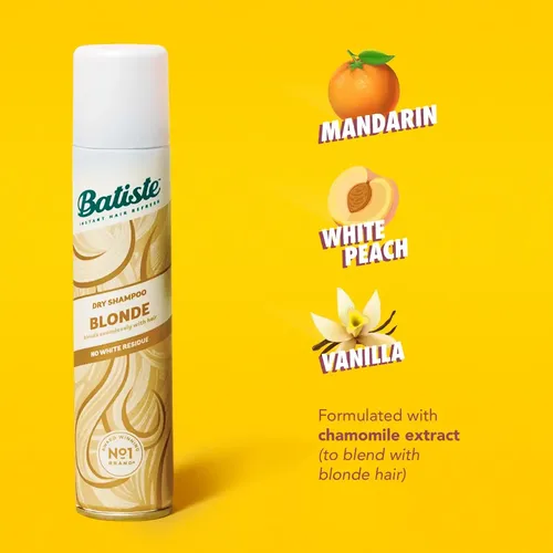 Shampoo Seco En Aerosol Batiste Blonde Con Color Para Rubios