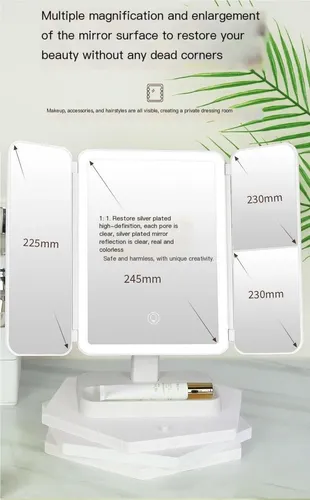 Espejo De Maquillaje Con Luz Led[u]