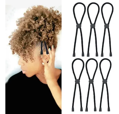 Cintas Para El Pelo Largas, Ajustables, Con Forma De Cola De Negro
