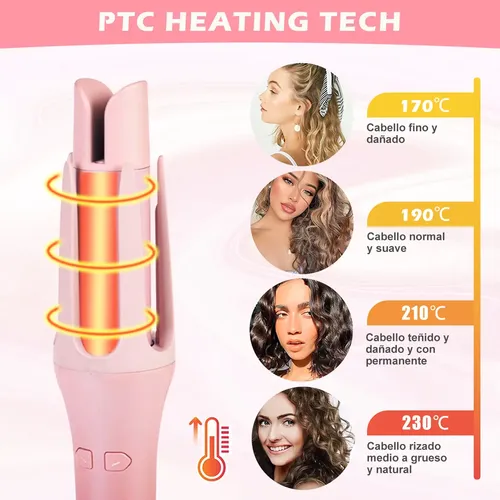 Rizador Automático 32mm Cerámica Para Cabello Rizado Y /f.