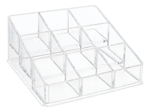 Organizador Acrílico Para Esmalte Maquillaje X 9 Div O1511