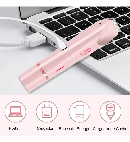 Depiladora De Bikini For Mujer Eléctrica Doble Cabeza 2 En 1