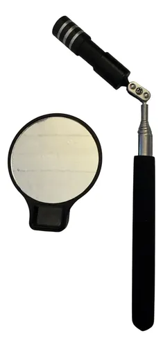 Iman Telescopico Extensible Con Luz Led 74cm Espejo Eurotech