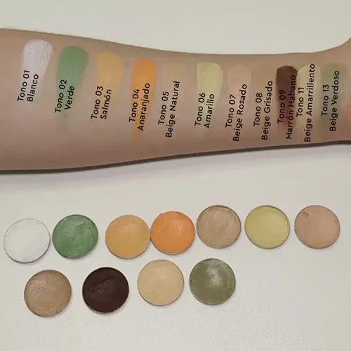 Paleta Mila Correctores Cremosos Alta Cobertura Pigmentación