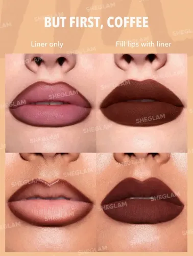 Sheglam Set De Delineador De Labios So Lippy – Tono A Color Espresso Kisses
