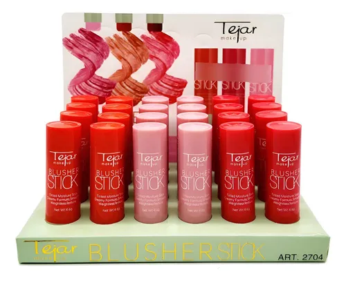 Rubor En Barra Blusher Stick Tejar Make Up (pack X 12)