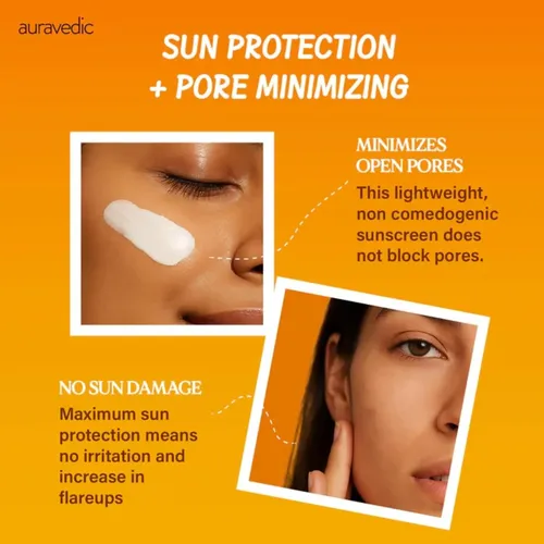 Protector Solar Facial Para Piel Grasa Auravedic Spf 50