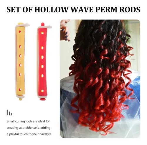 Rulos De Cabello Ondulado Perm Fría 24 Piezas