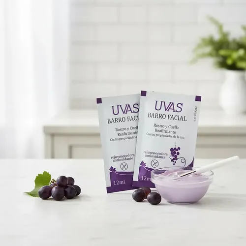 Mascarilla De Barro Facial 12ml X 5 Unidades Uvas Cosméticos Todo Tipo De Piel