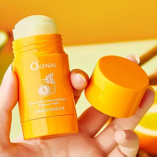 Gel Desmaquillante Limpiador Facial Ocheal En Barra Naranja