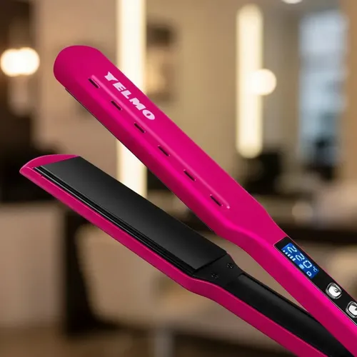 Plancha Para Cabello Ap-3312 Yelmo Temp Regulable Violeta Tourmaline Digital