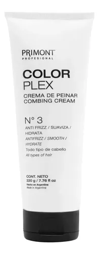 Primont Color Plex Crema De Peinar N°3 Anti Frizz Hidratante
