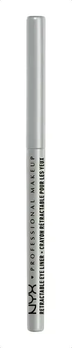 Lápiz Delineador De Ojos Nyx Professional Mechanical Eye Color Silver Efecto Metálico