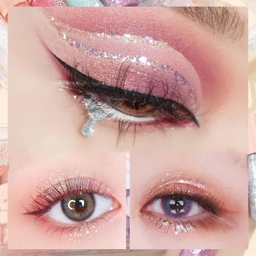 Conjunto Sombras Glitter 6 Tonos Mooglamor Transparent Bear